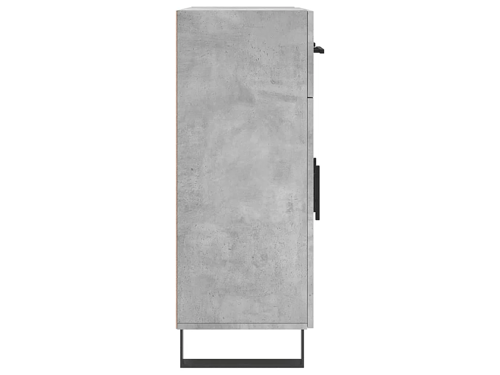 Dressoir 69,5x34x90 cm bewerkt hout betongrijs