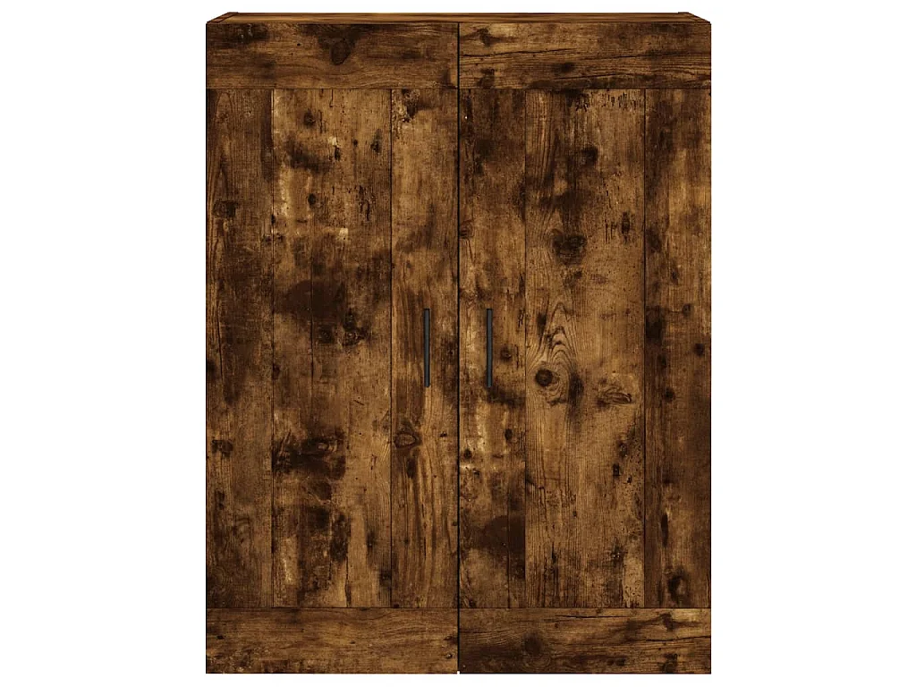 Buffet haut Chêne fumé 69,5x34x180 cm Bois d'ingénierie