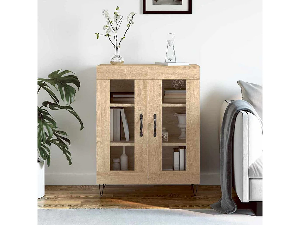 Sideboard Sonoma-Eiche 69,5x34x90 cm Holzwerkstoff