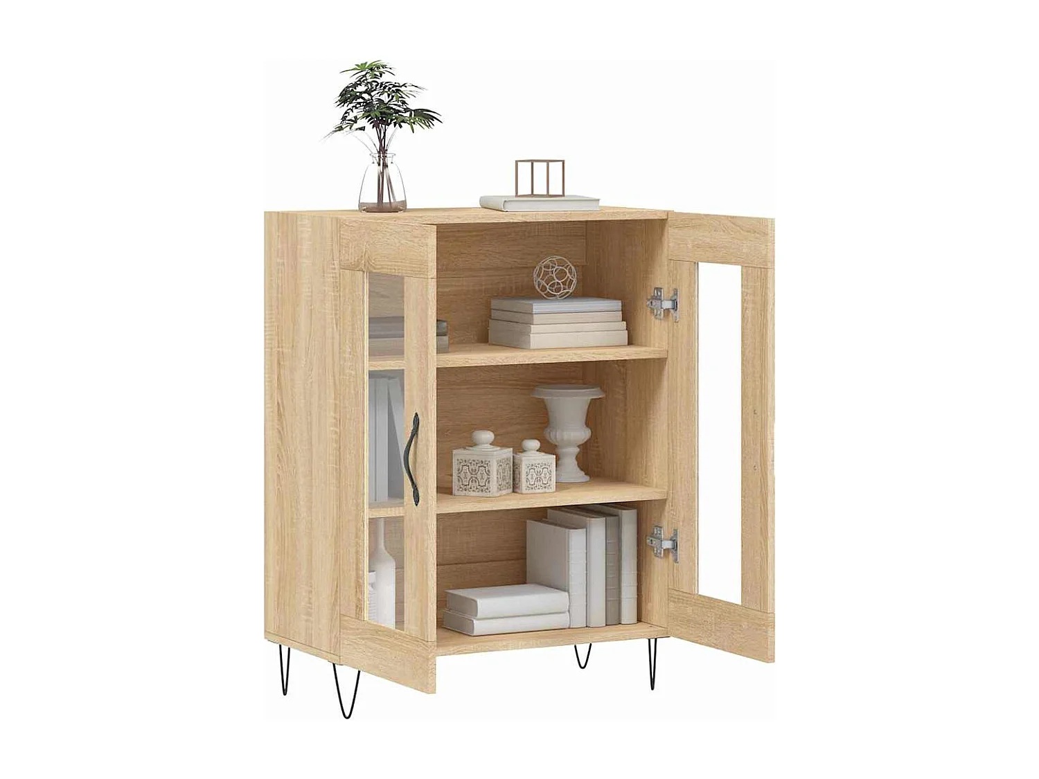 Sideboard Sonoma-Eiche 69,5x34x90 cm Holzwerkstoff