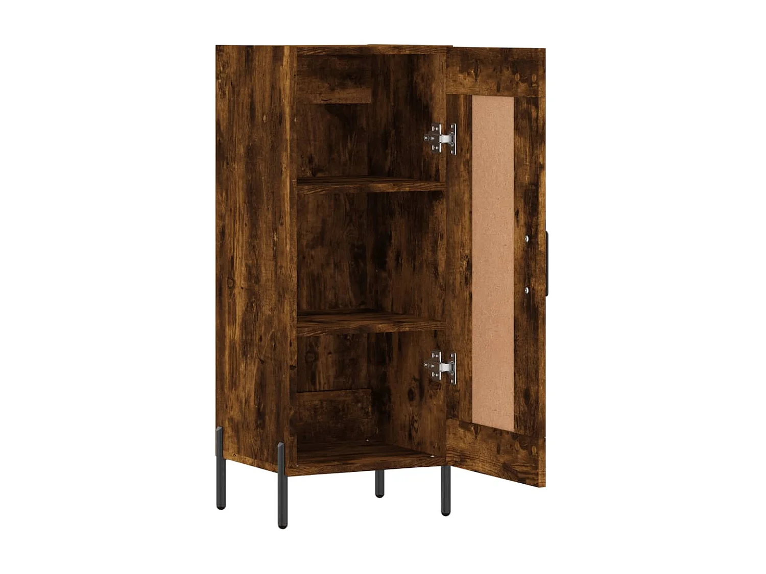 Buffet Chêne fumé 34,5x34x90 cm Bois d'ingénierie