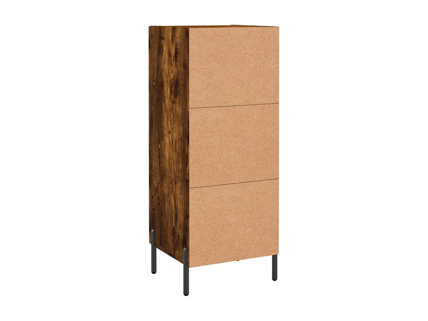 Buffet Chêne fumé 34,5x34x90 cm Bois d'ingénierie