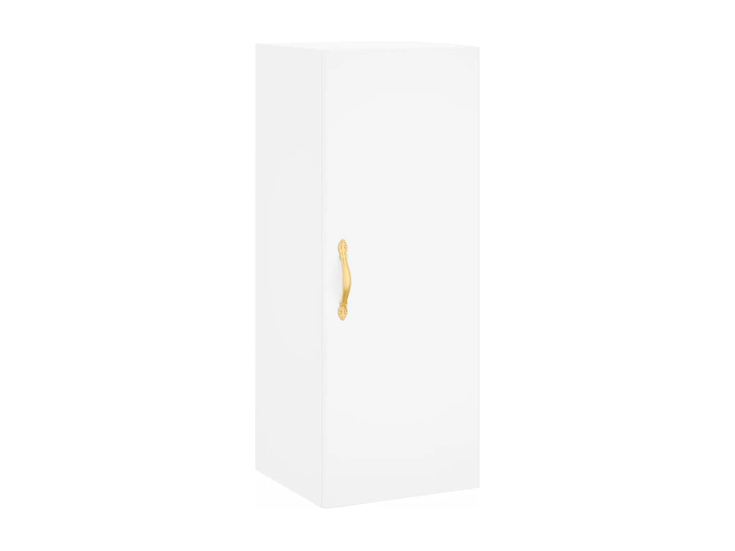 Buffet haut Blanc 34,5x34x180 cm Bois d'ingénierie