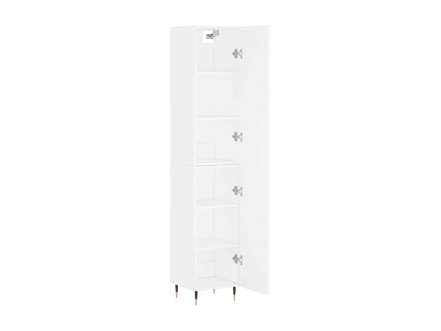 Buffet haut Blanc 34,5x34x180 cm Bois d'ingénierie