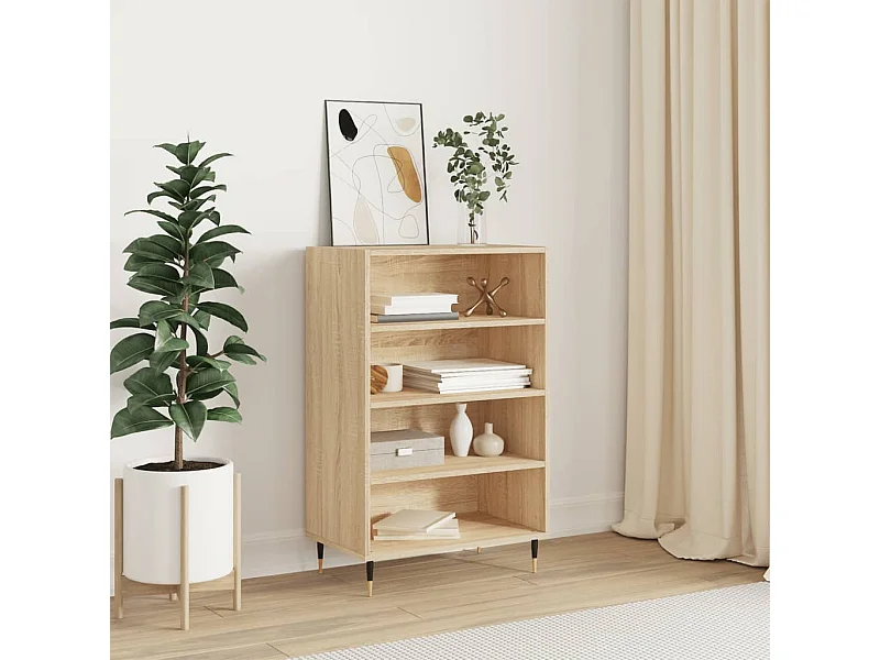 Buffet haut chêne sonoma 57x35x90 cm bois d'ingénierie