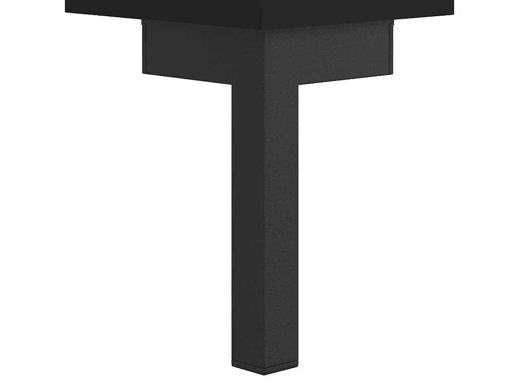 Buffet haut Noir 69,5x34x180 cm Bois d'ingénierie