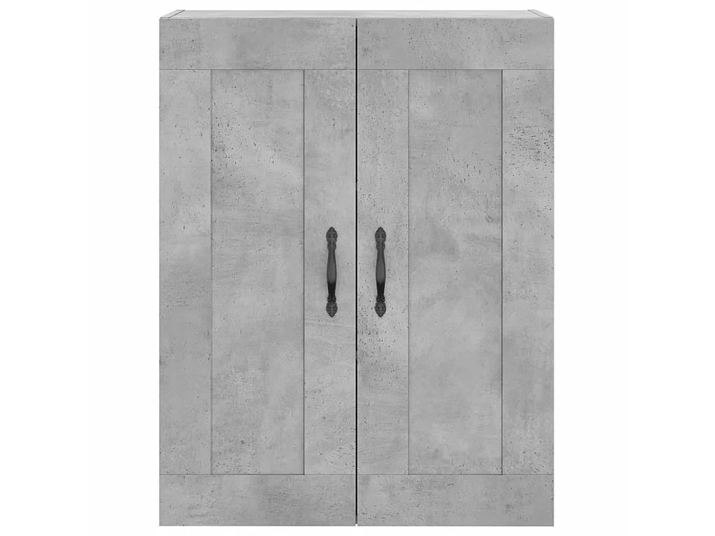 Buffet haut Gris béton 69,5x34x180 cm Bois d'ingénierie