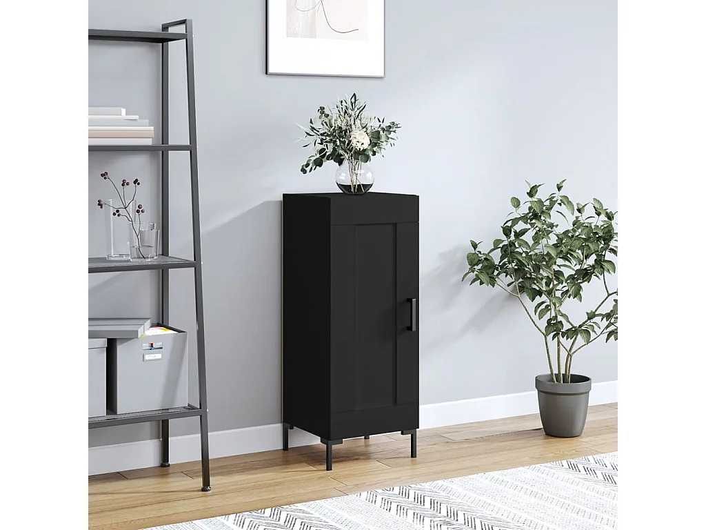 Buffet Noir 34,5x34x90 cm Bois d'ingénierie