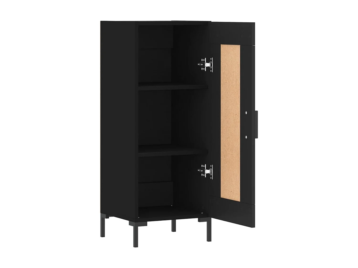 Buffet Noir 34,5x34x90 cm Bois d'ingénierie