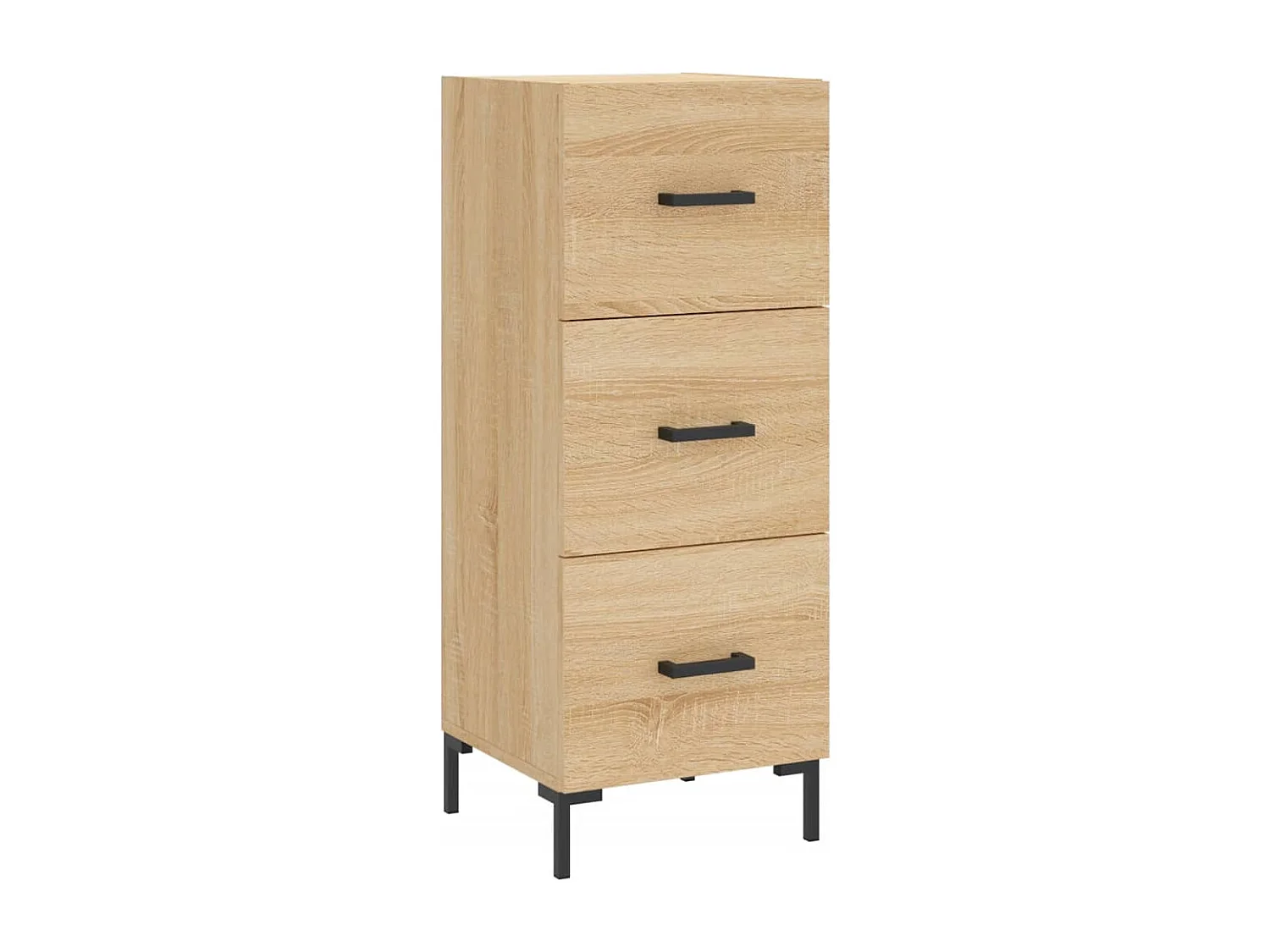 Aparador de madera contrachapada roble Sonoma 34,5x34x180 cm