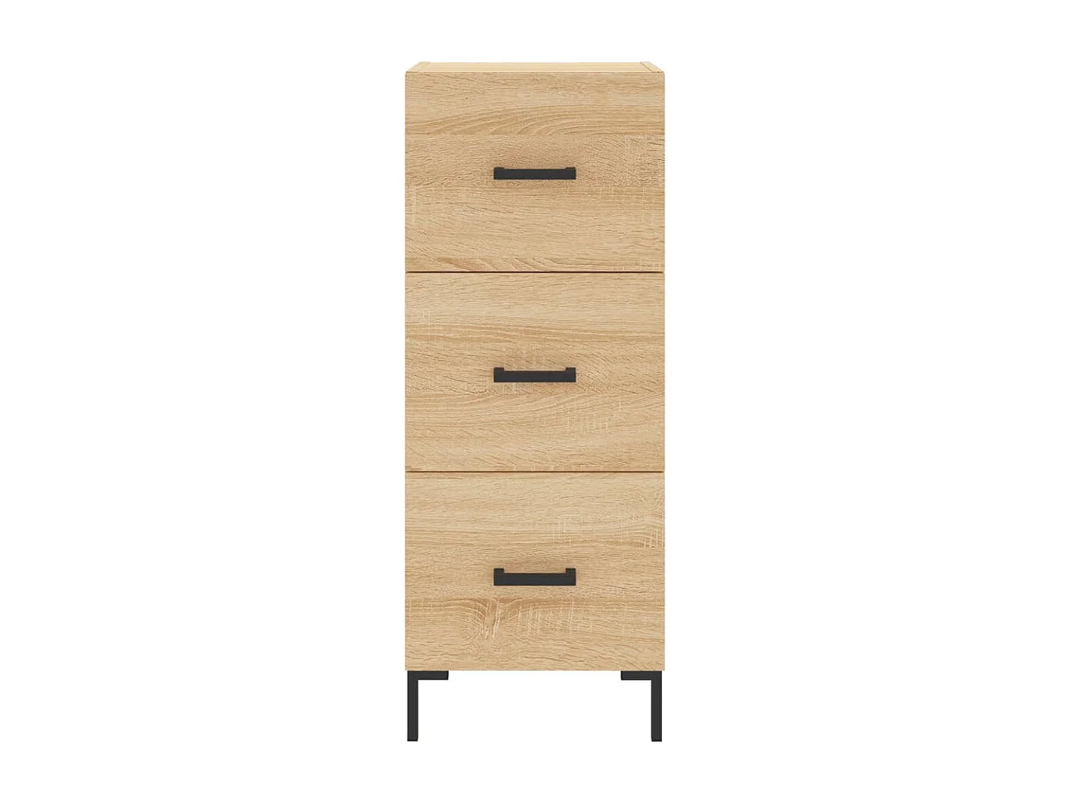 Aparador de madera contrachapada roble Sonoma 34,5x34x180 cm