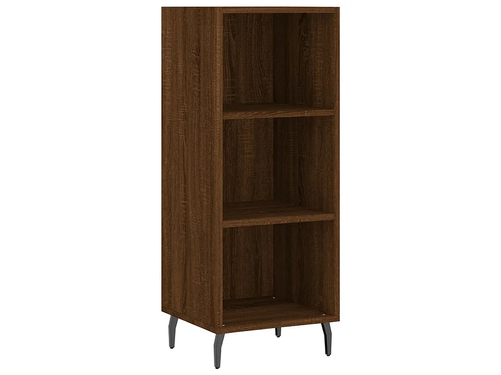 Dressoir 34,5x32,5x90 cm bewerkt hout bruin eikenkleur