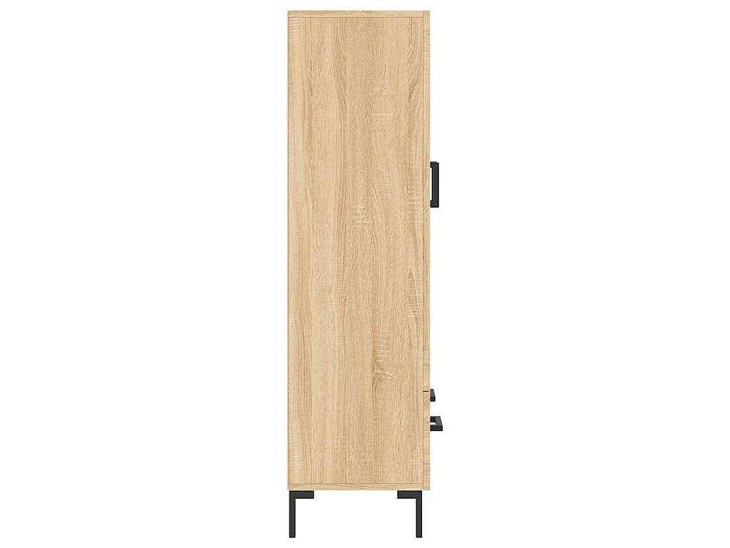 Buffet haut chêne sonoma 69,5x31x115 cm bois d'ingénierie