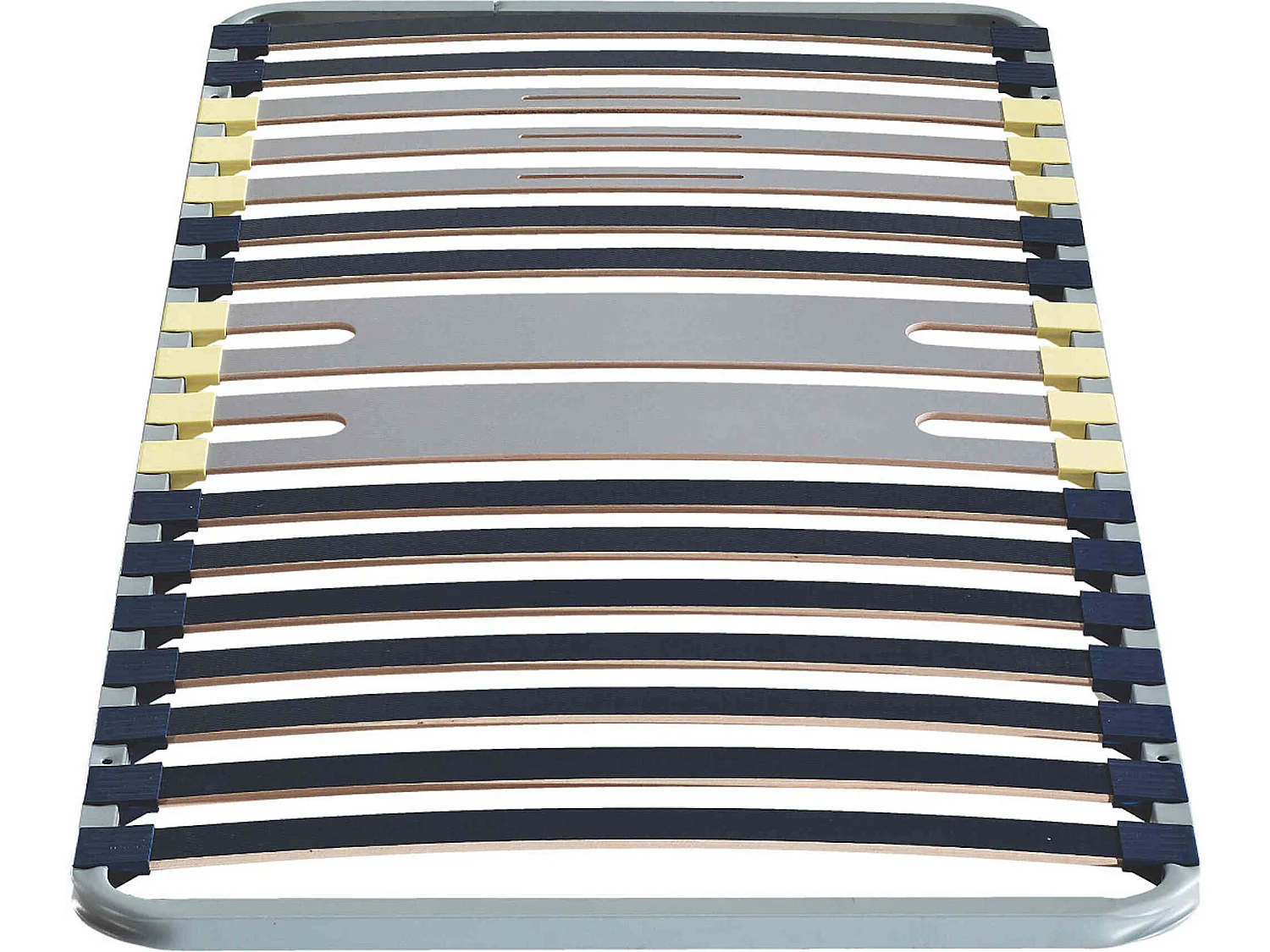 MERINOS Cadre a lattes 2x80x200 cm 5 zones soutien - Metal gris anthracite