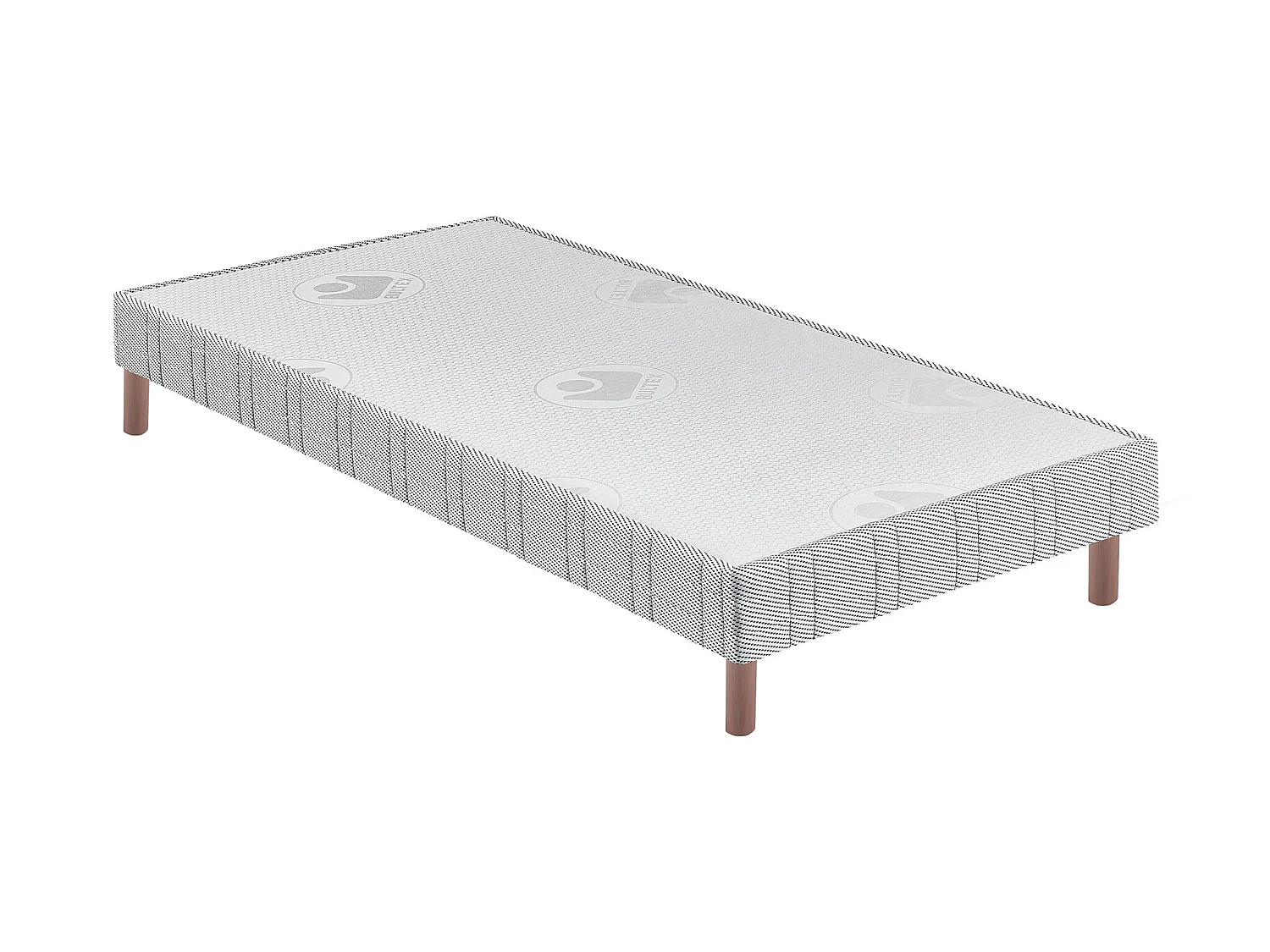 Sommier Bultex confort ferme 14 cm + pieds 2x90x200