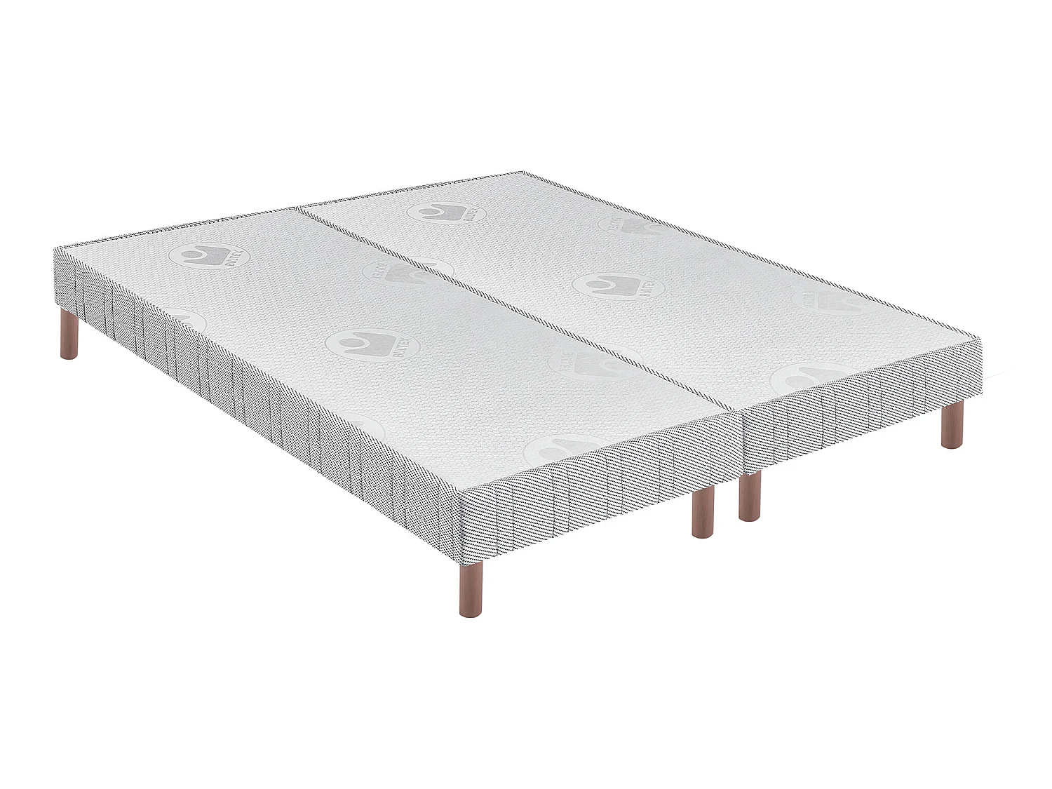 Sommier Bultex confort ferme 14 cm + pieds 2x90x200