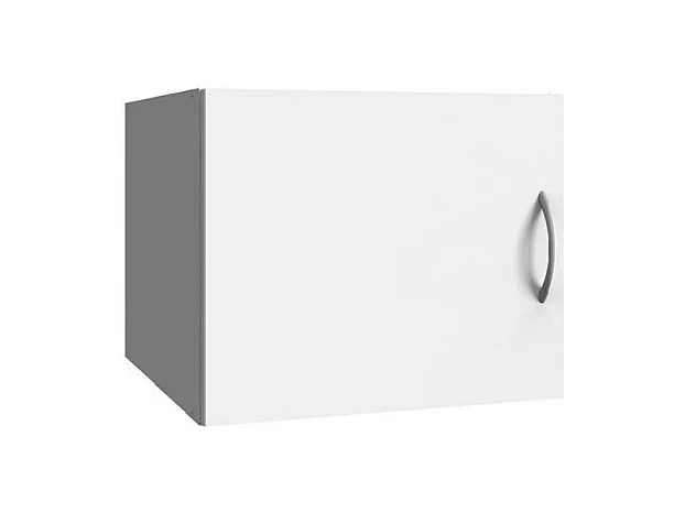 Surmeuble colonne de rangement LUND 1 porte blanc mat 45 x 54 profondeur