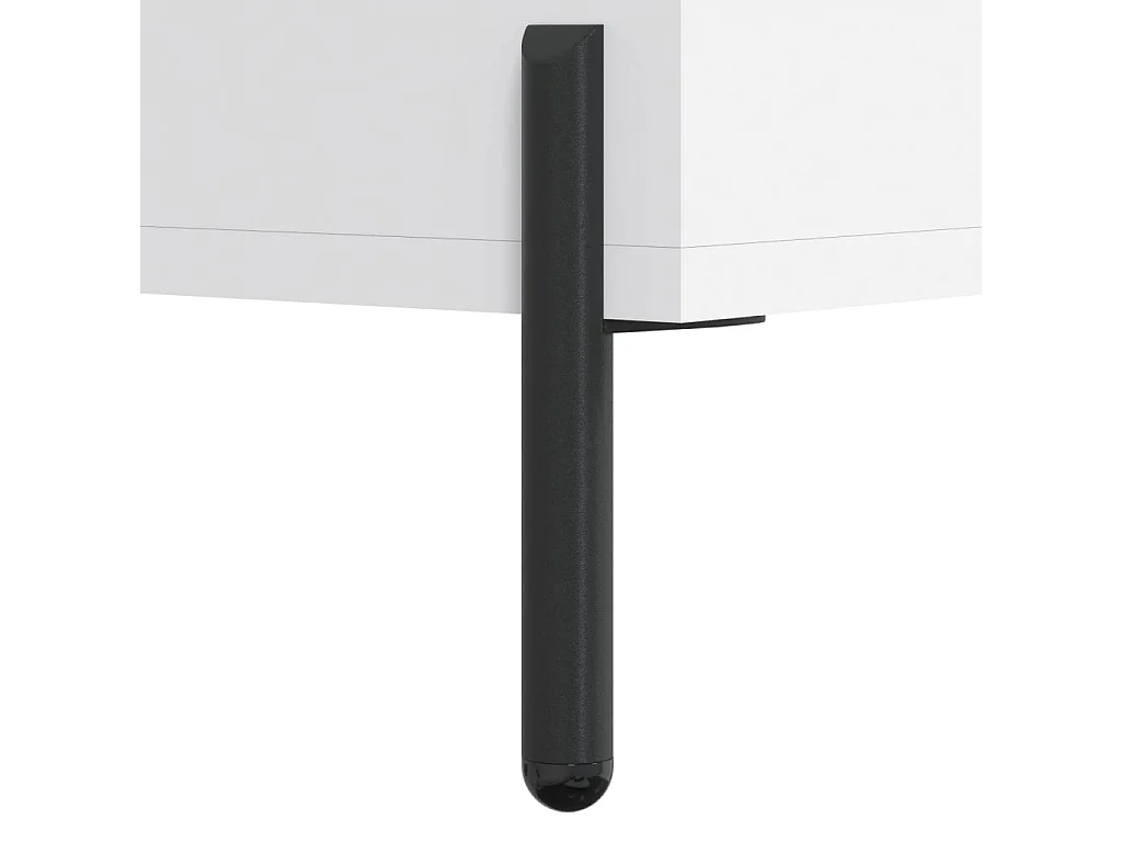 Hoge kast 34,5x34x180 cm bewerkt hout wit