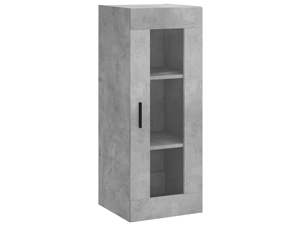 Wandkast 34,5x34x90 cm betongrijs
