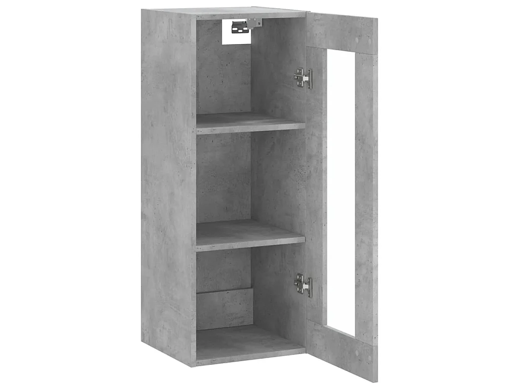 Armoire murale gris béton 34,5x34x90 cm
