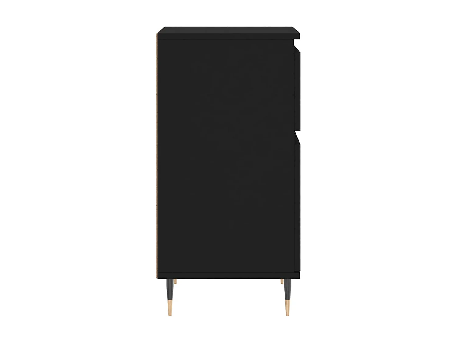 Buffets 2 pcs noir 40x35x70 cm bois d’ingénierie