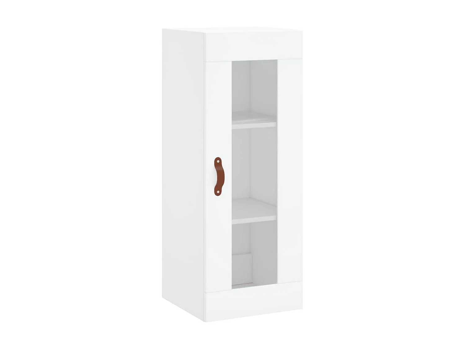 Buffet haut Blanc 34,5x34x180 cm Bois d'ingénierie