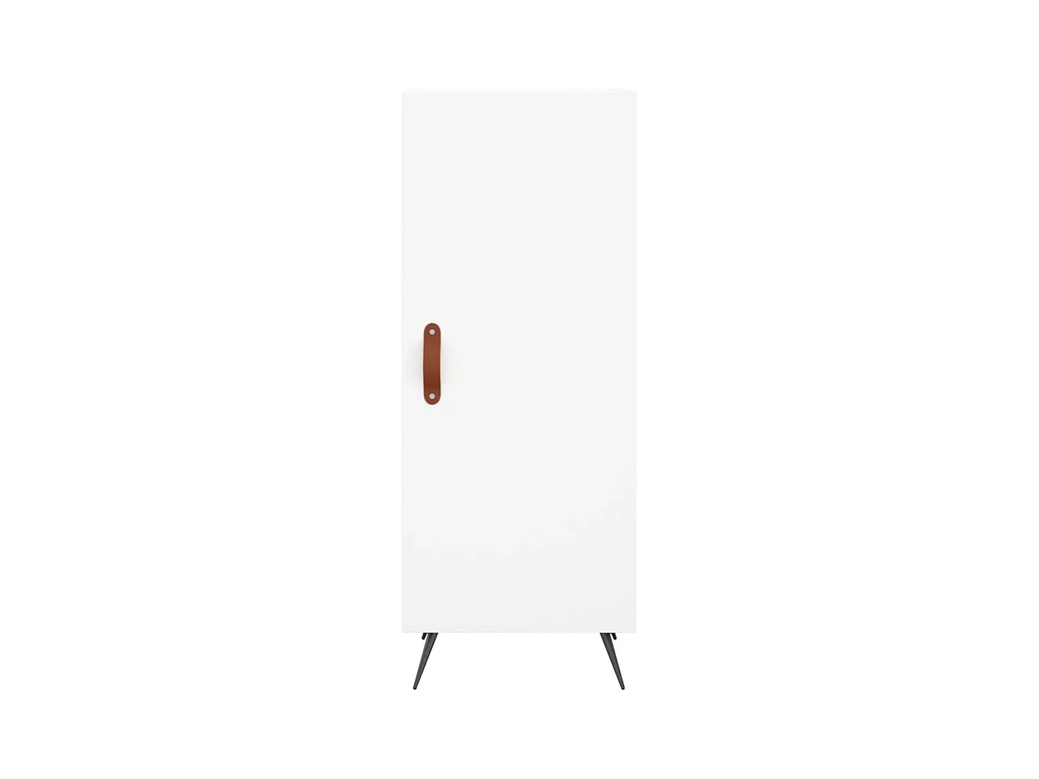Buffet haut Blanc 34,5x34x180 cm Bois d'ingénierie