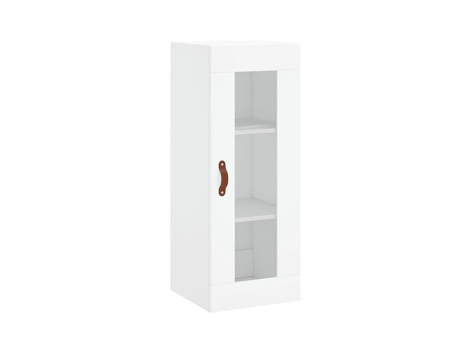 Buffet haut Blanc 34,5x34x180 cm Bois d'ingénierie