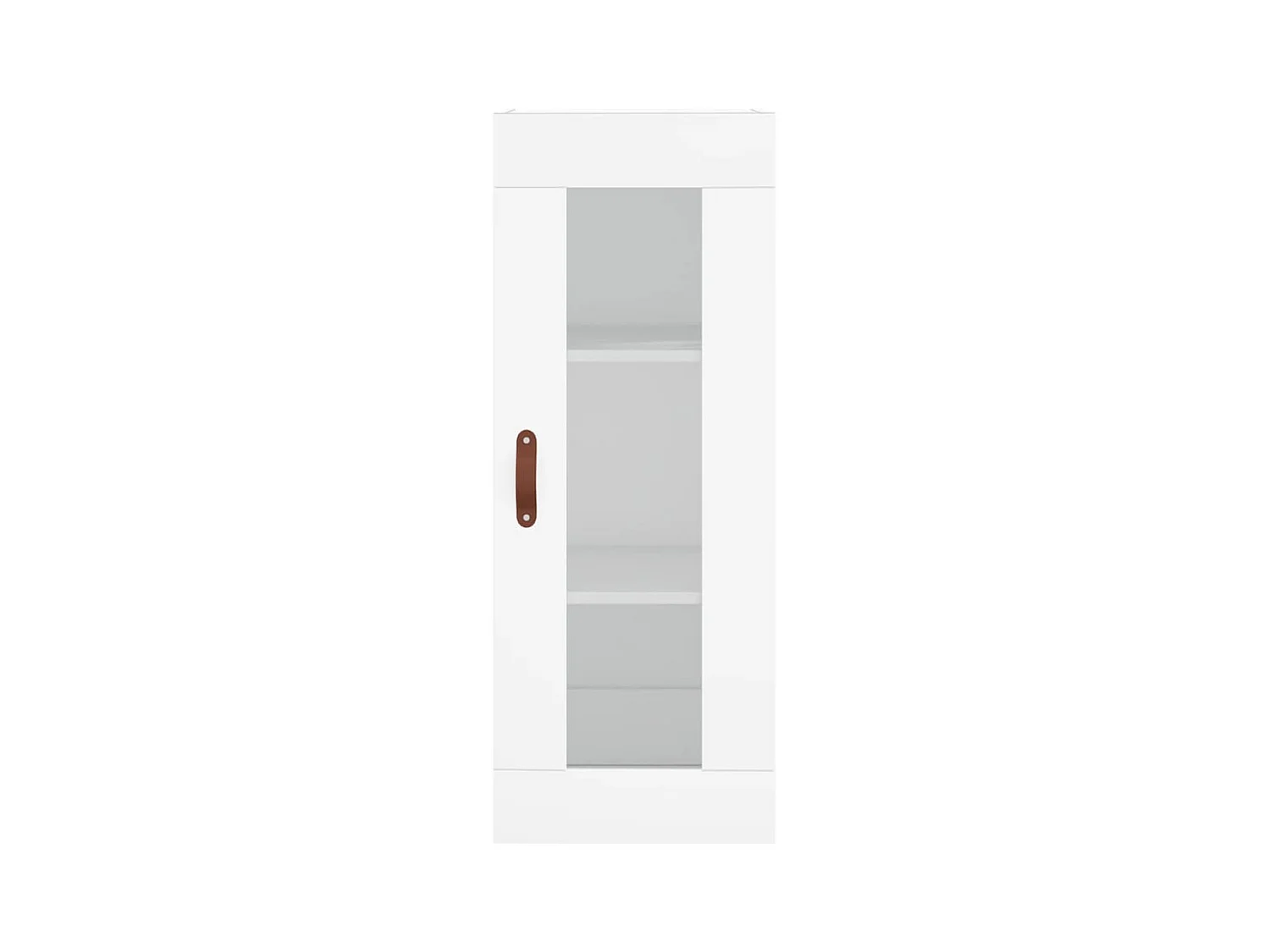 Buffet haut Blanc 34,5x34x180 cm Bois d'ingénierie