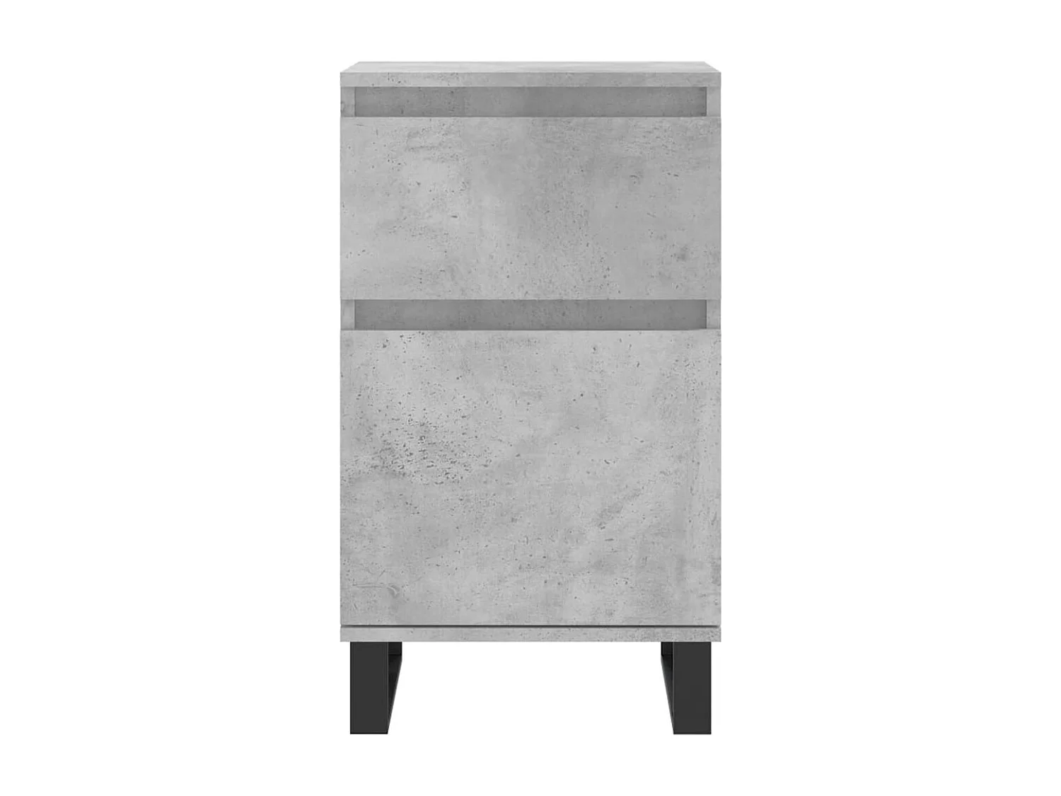 Buffet gris béton 40x35x70 cm bois d'ingénierie