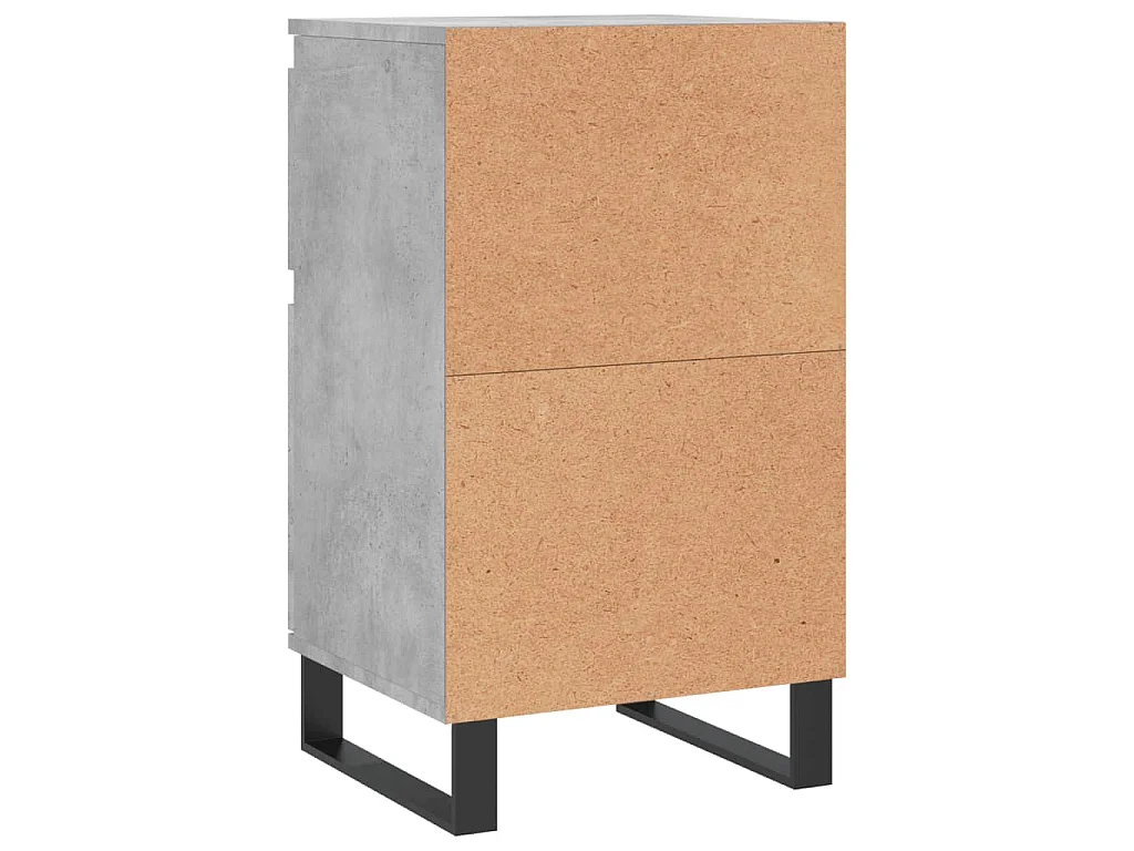 Buffet gris béton 40x35x70 cm bois d'ingénierie