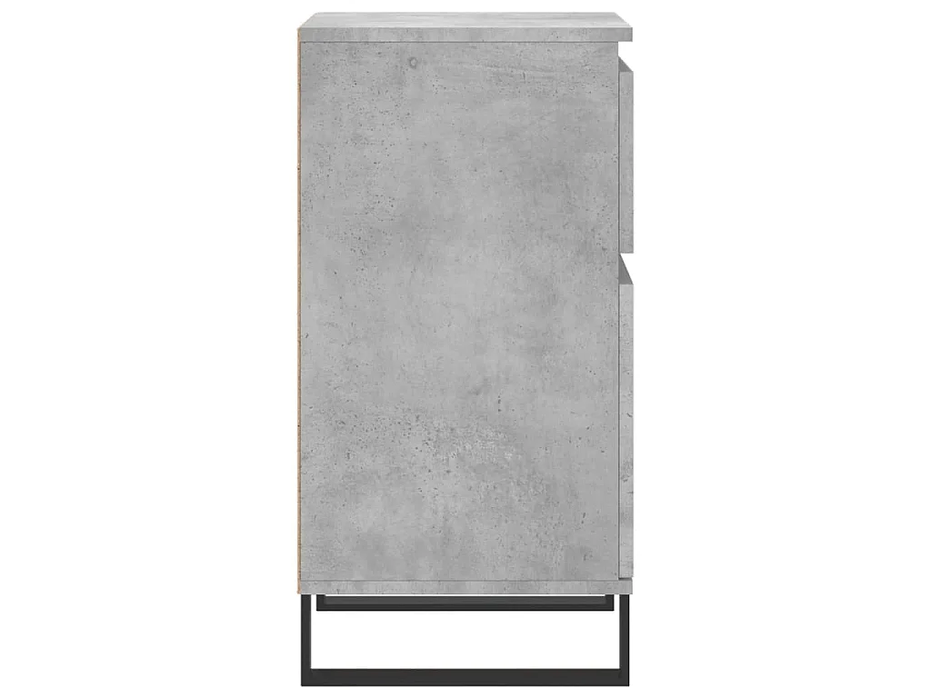 Buffet gris béton 40x35x70 cm bois d'ingénierie