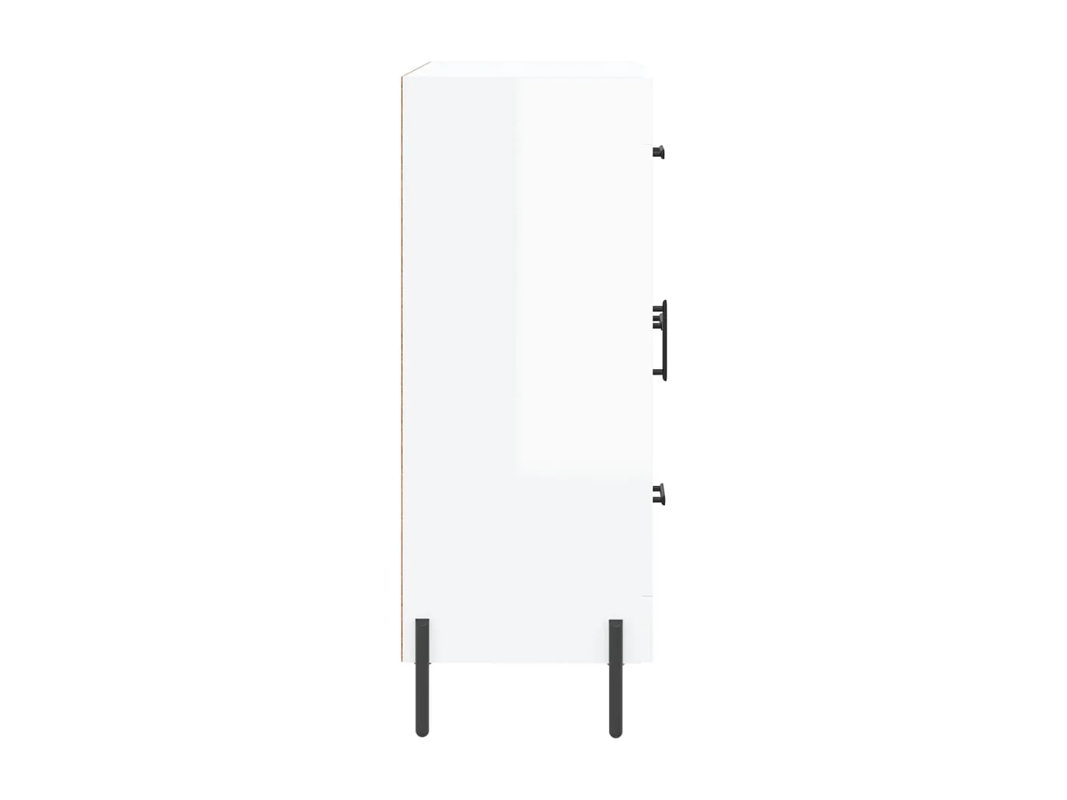 Sideboard Hochglanz-Weiß 69,5x34x90 cm Holzwerkstoff