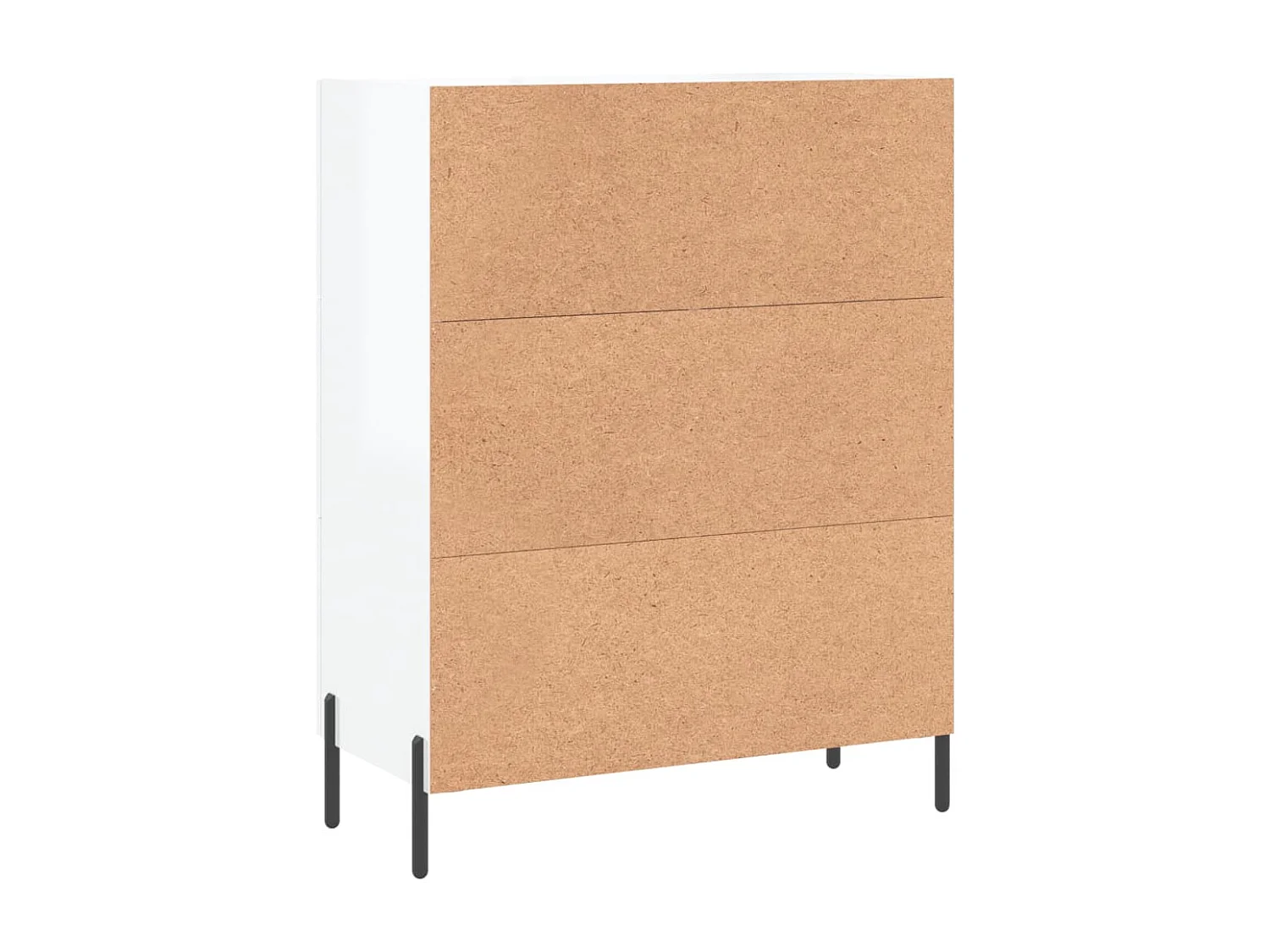 Sideboard Hochglanz-Weiß 69,5x34x90 cm Holzwerkstoff