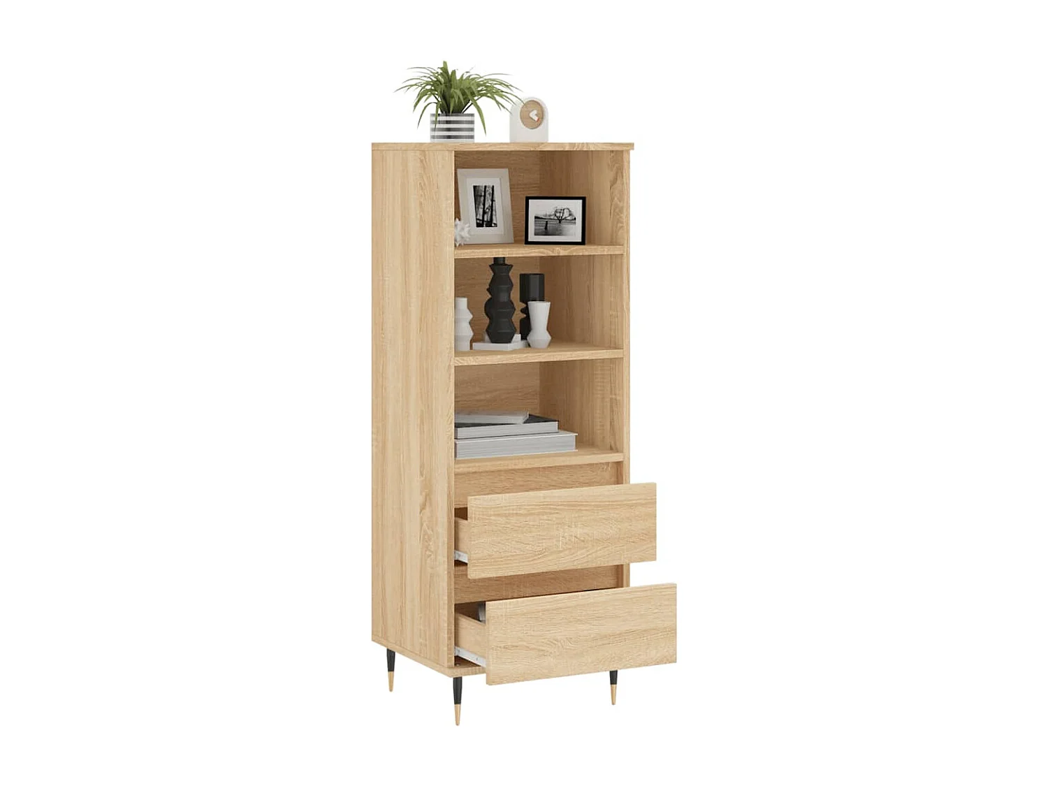 Buffet haut Chêne sonoma 40x36x110 cm Bois d'ingénierie