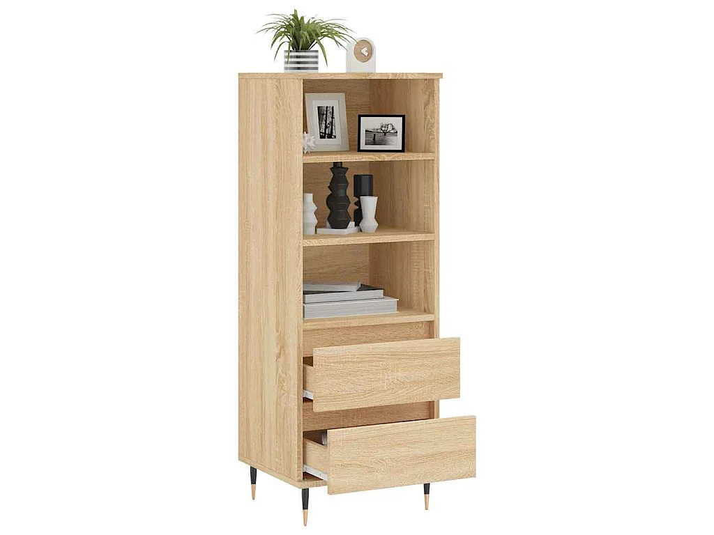 Buffet haut Chêne sonoma 40x36x110 cm Bois d'ingénierie