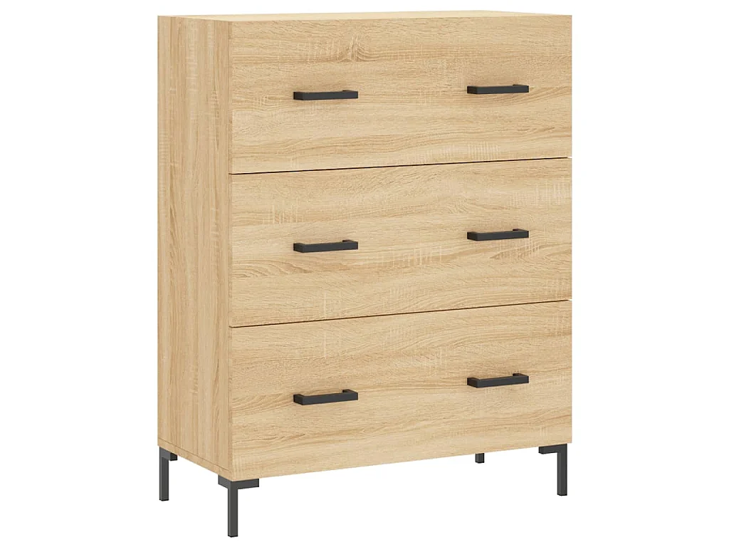 Buffet haut Chêne sonoma 69,5x34x180 cm Bois d'ingénierie