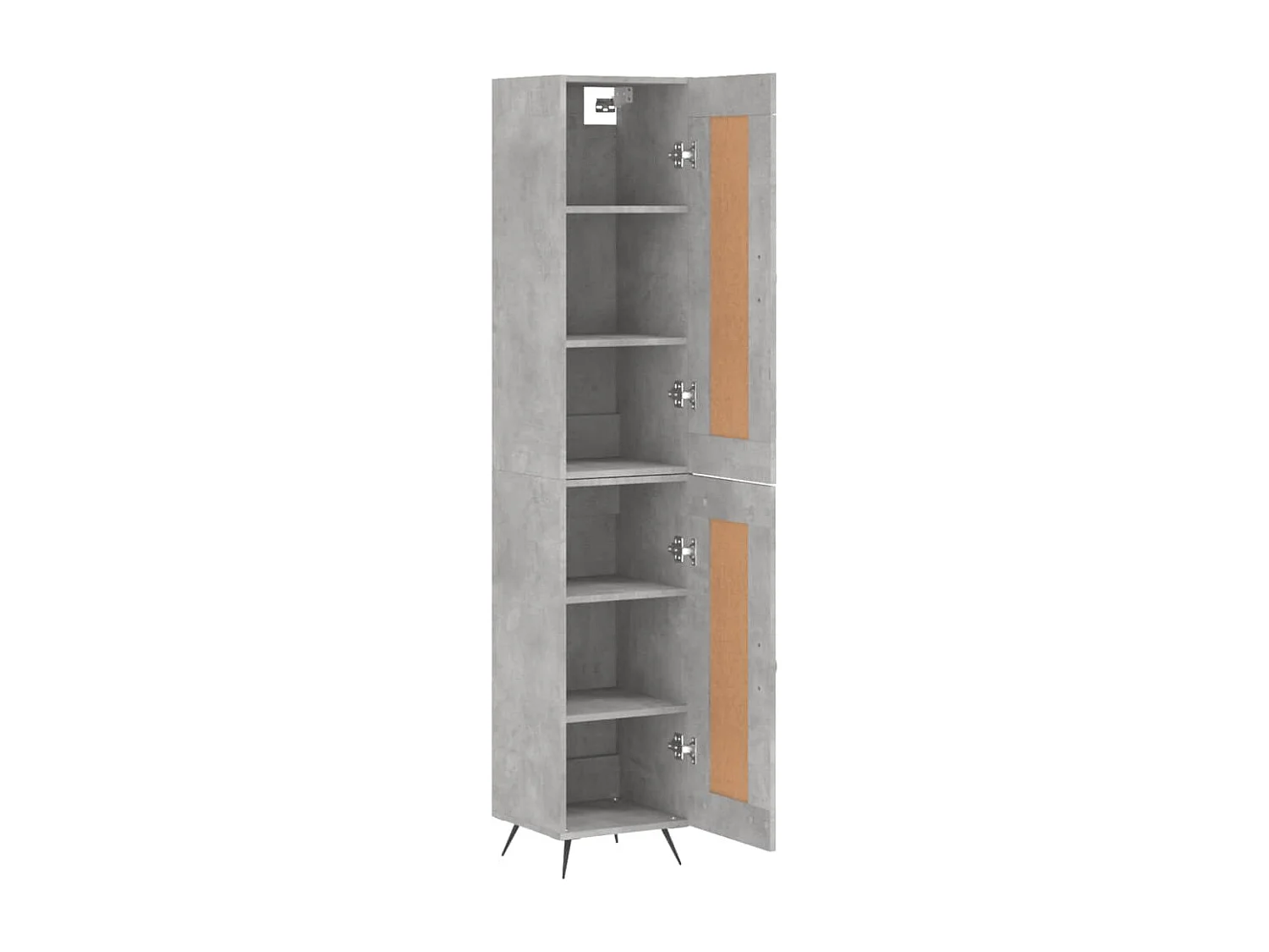 Highboard Betongrau 34,5x34x180 cm Holzwerkstoff