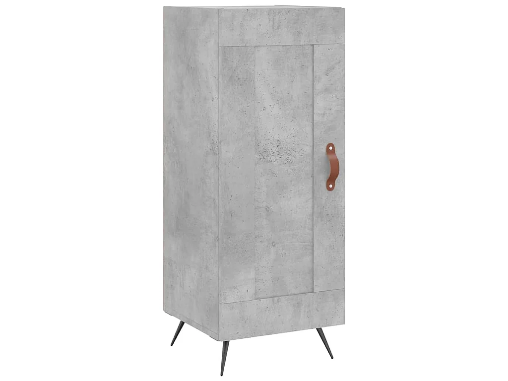 Highboard Betongrau 34,5x34x180 cm Holzwerkstoff