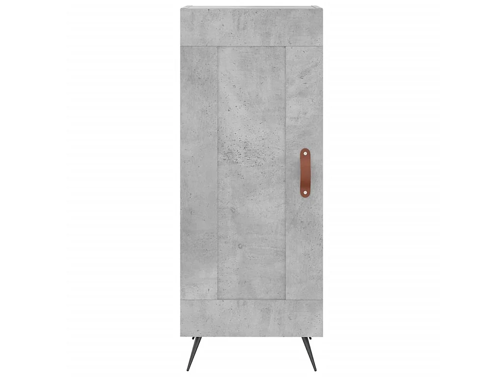 Highboard Betongrau 34,5x34x180 cm Holzwerkstoff