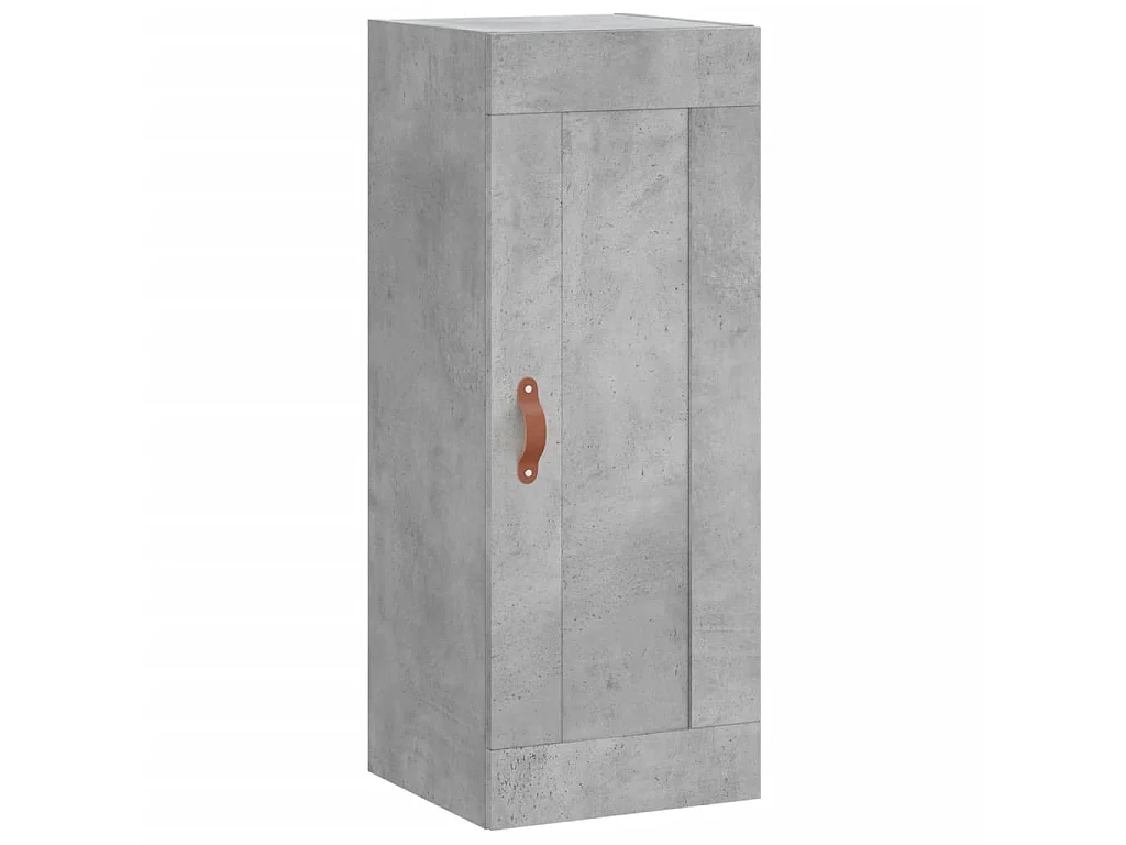 Highboard Betongrau 34,5x34x180 cm Holzwerkstoff