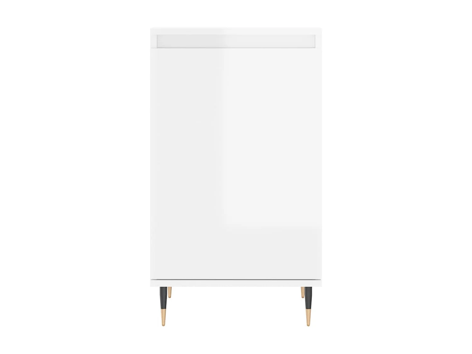 Aparadores 2 pcs 40x35x70 cm deriv. de madeira branco brilhante