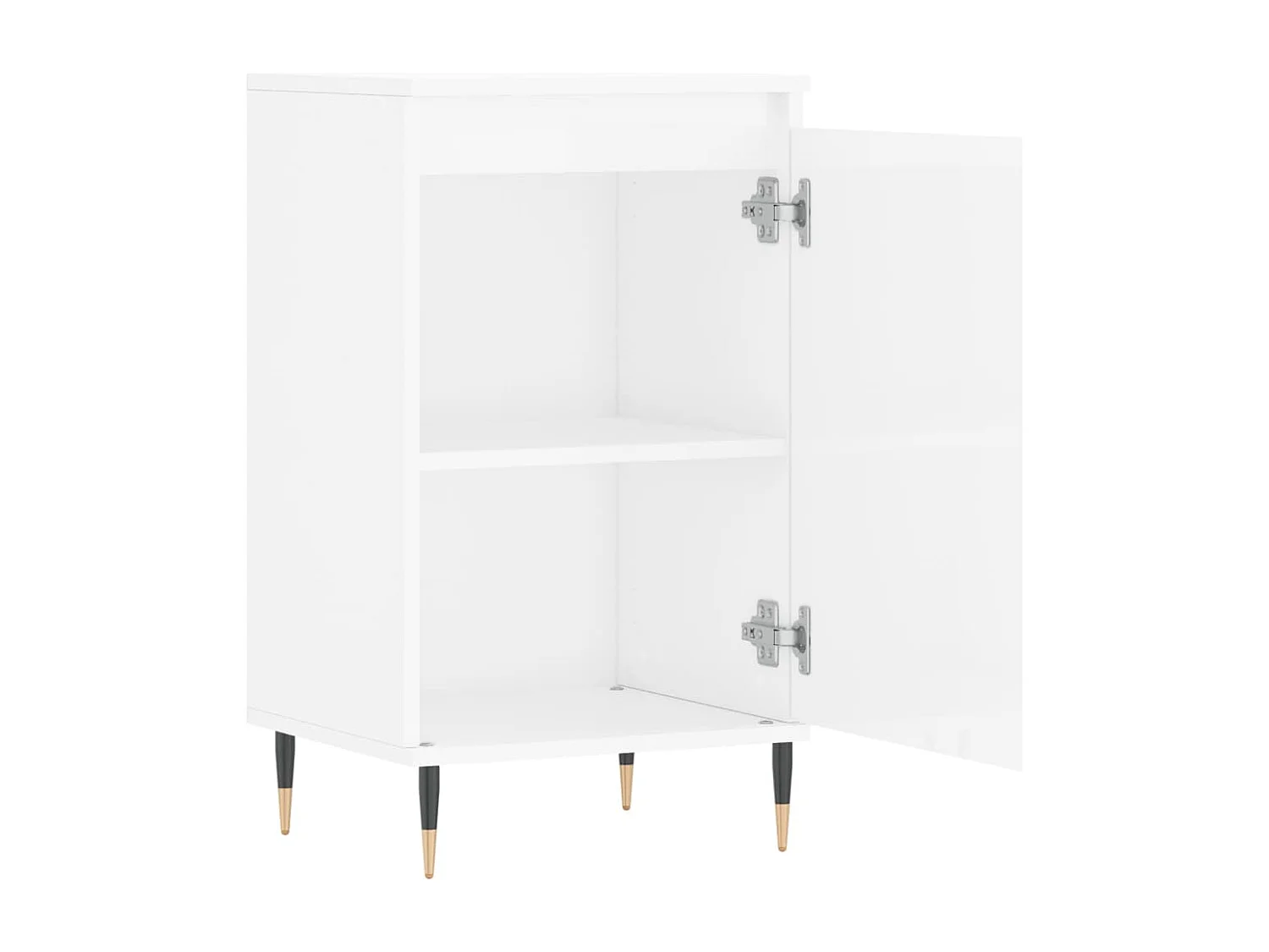 Aparadores 2 pcs 40x35x70 cm deriv. de madeira branco brilhante