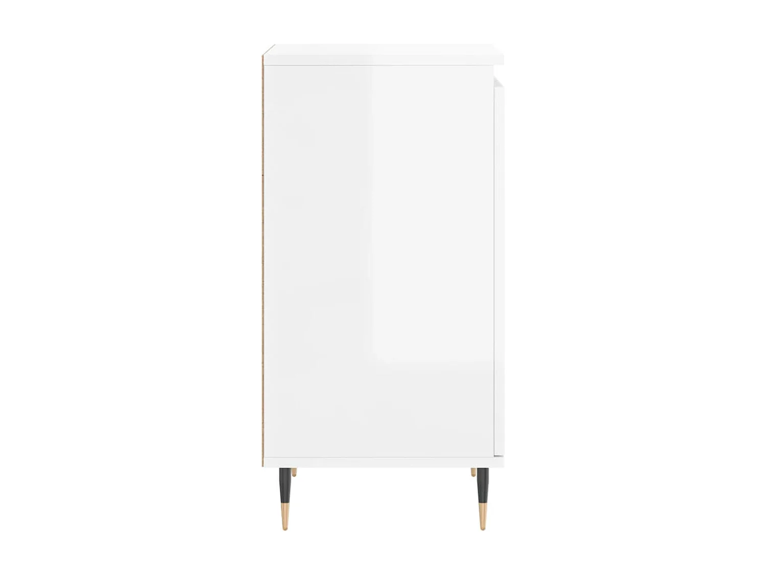 Aparadores 2 pcs 40x35x70 cm deriv. de madeira branco brilhante