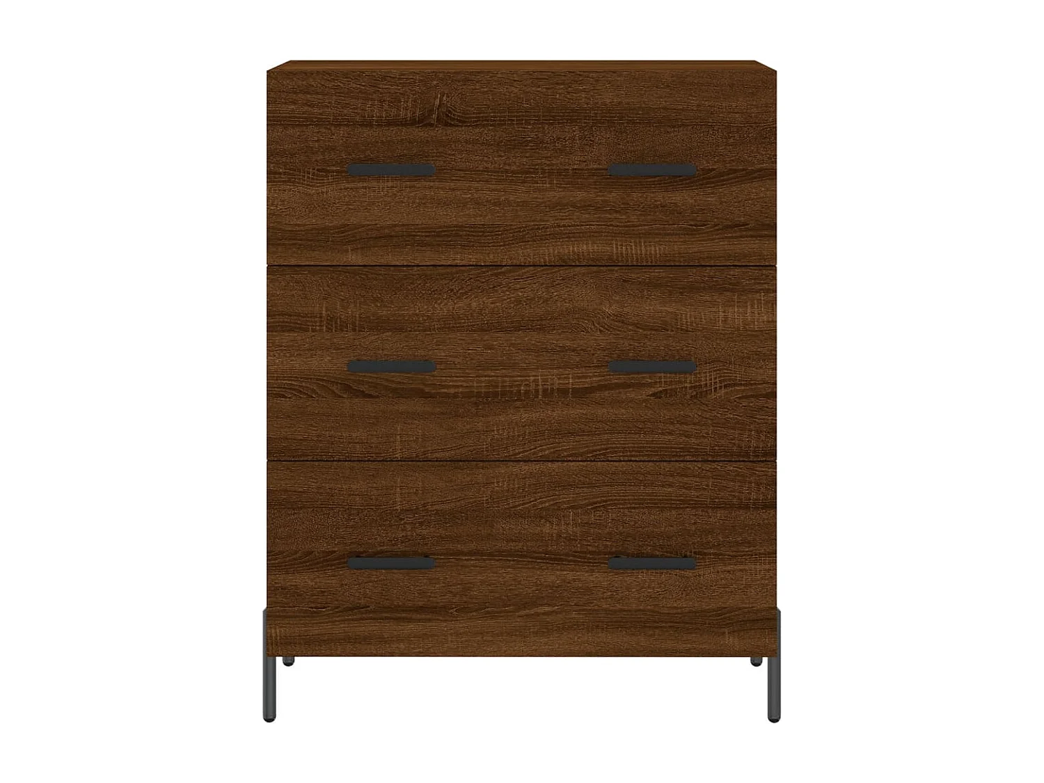 Buffet haut Chêne marron 69,5x34x180 cm Bois d'ingénierie