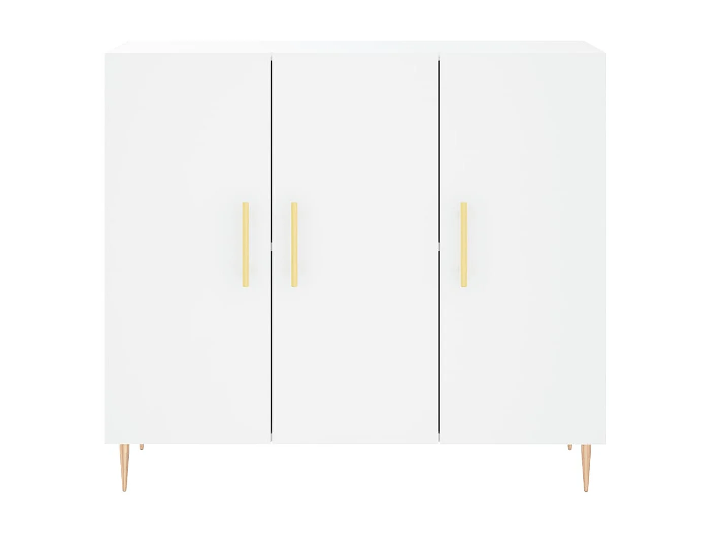 Buffet blanc 90x34x80 cm bois d'ingénierie