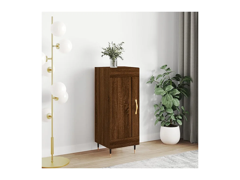 Buffet Chêne marron 34,5x34x90 cm Bois d'ingénierie