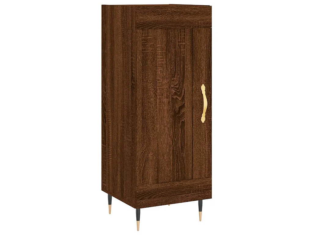 Dressoir 34,5x34x90 cm bewerkt hout bruin eikenkleur