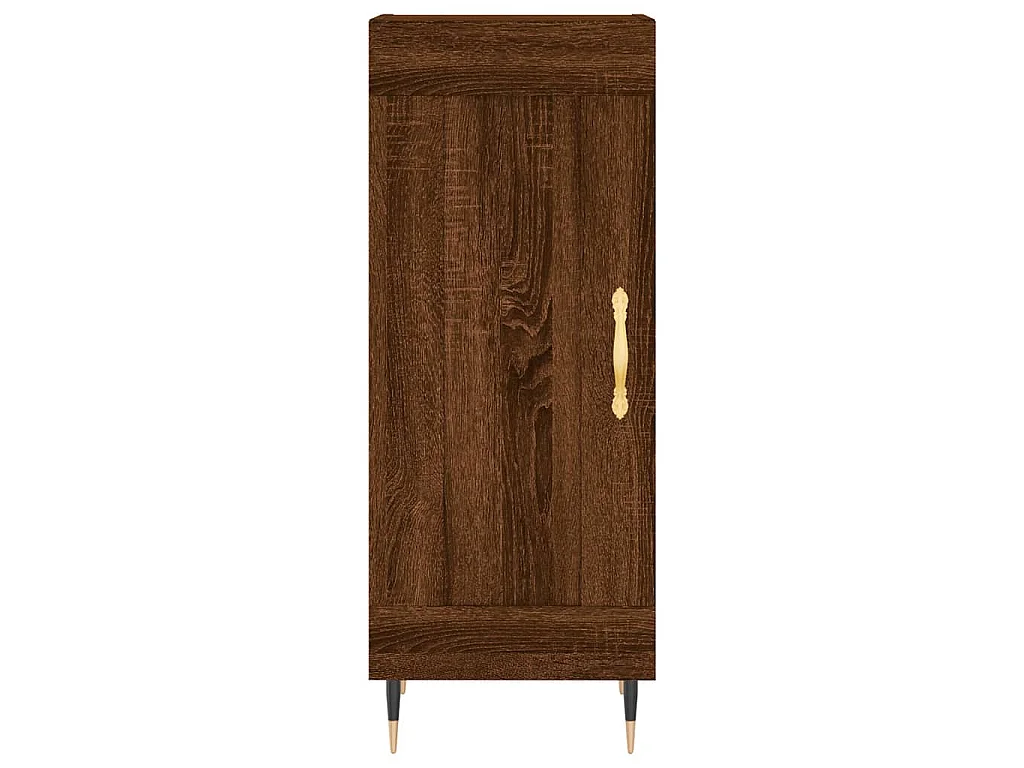 Dressoir 34,5x34x90 cm bewerkt hout bruin eikenkleur