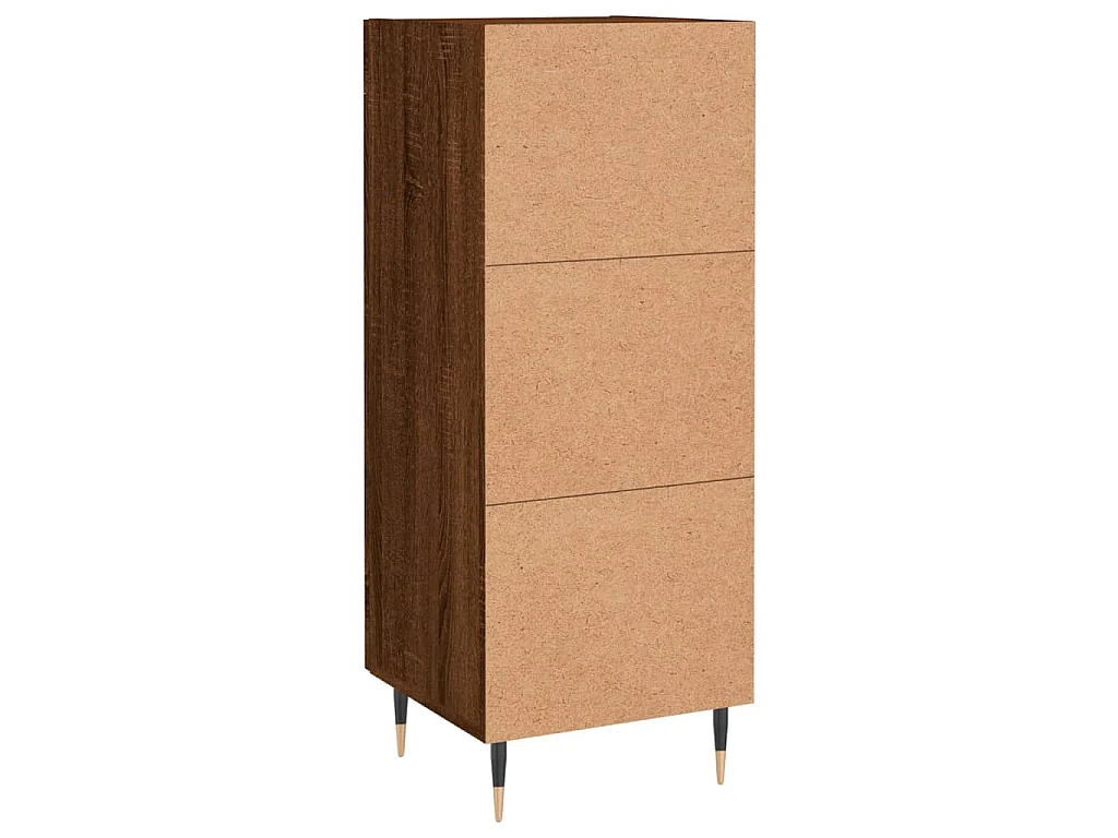 Dressoir 34,5x34x90 cm bewerkt hout bruin eikenkleur